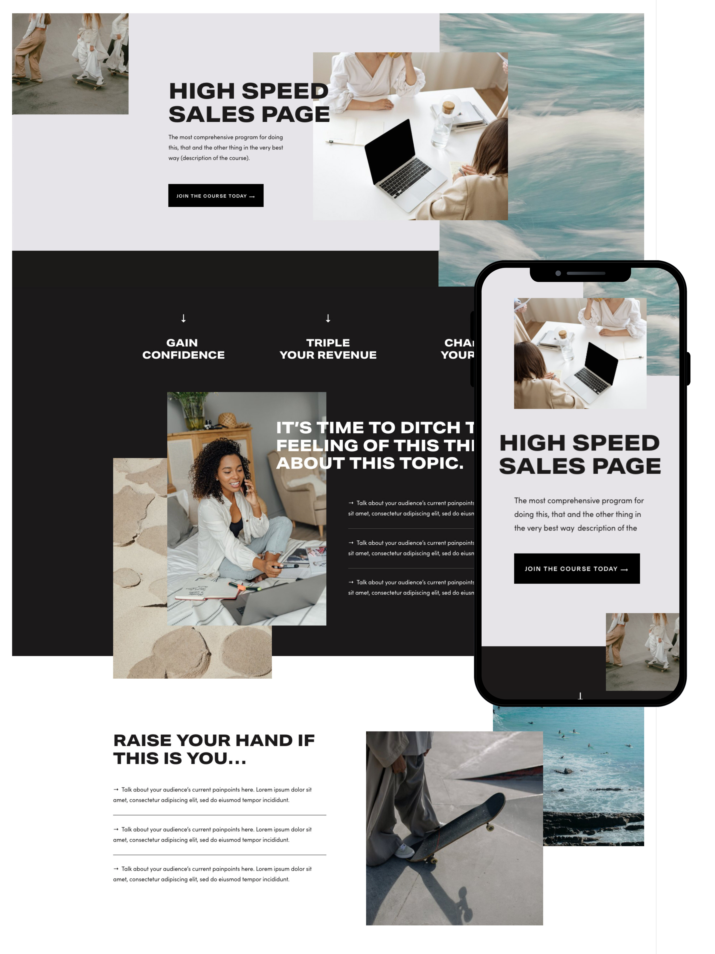 Sales Page Design | Elite Launch Design - Create in San Francisco for Higher Conversions