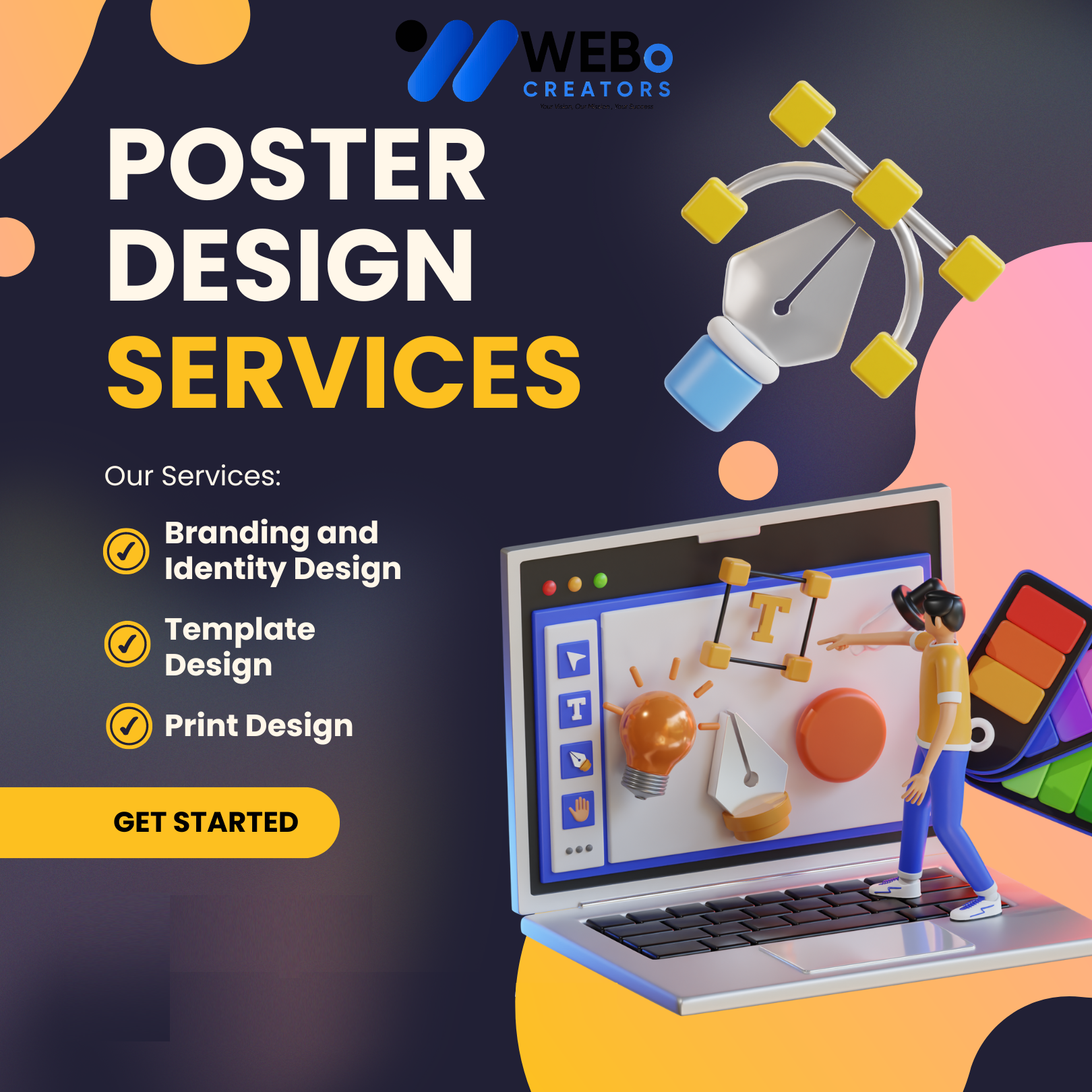 Poster Design Service | Get Powerful Advertising Poster in San Francisco for Business and Events