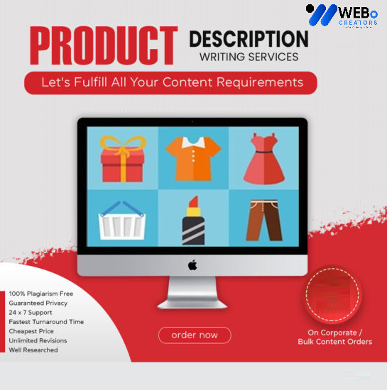 Product Description Writing Services | Best Digital Marketing Agency | Web Design in San Francisco for online stores