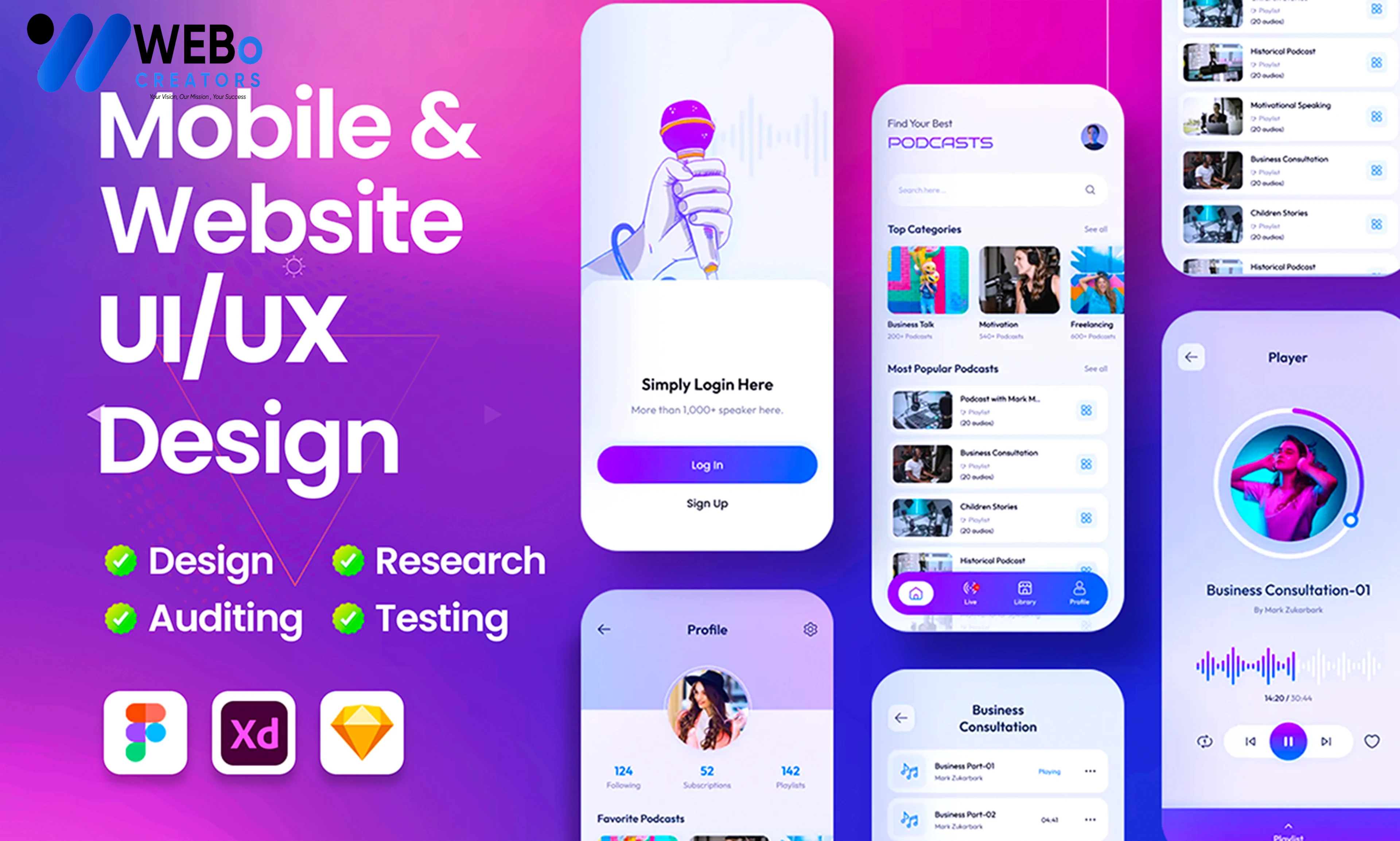 Flutter App UI/UX Design | Beautiful Flutter Interface Design in San Francisco